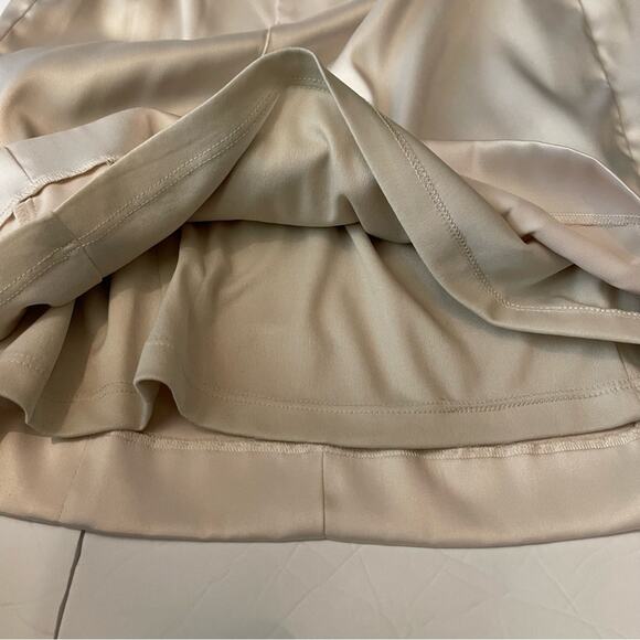 Max & Cleo Cream Black Satin Dress Size 2 - Picture 9 of 15